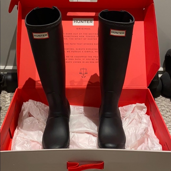 Hunter Shoes - Hunter boots with adjustable back